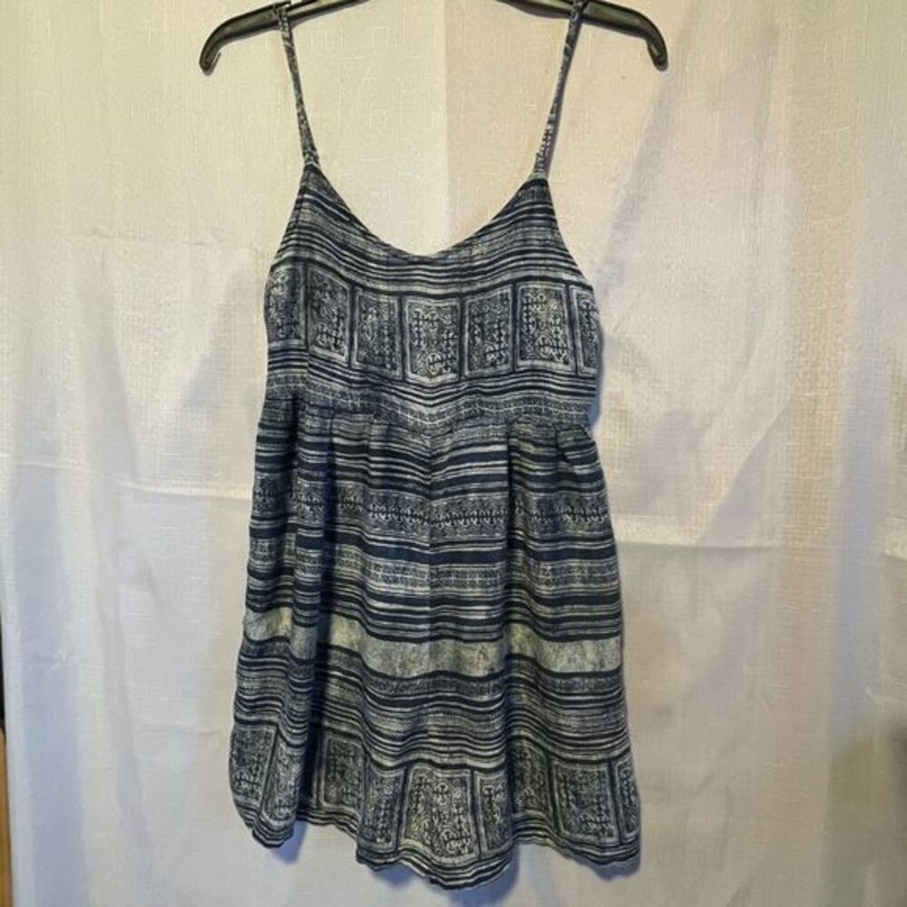 Roxy Womens Blue Tribal Boho Sleeveless Romper Size Medium